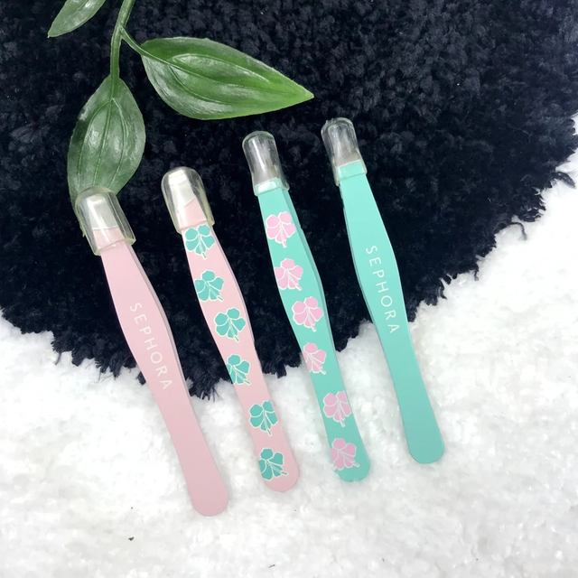 New Angled Slanted Mini Eyelash Tweezer