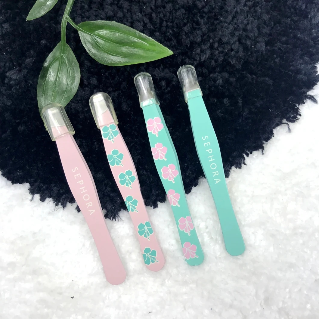 New Angled Slanted Mini Eyelash Tweezer
