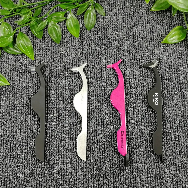 Stainless steel eye lash tweezers lash applicator