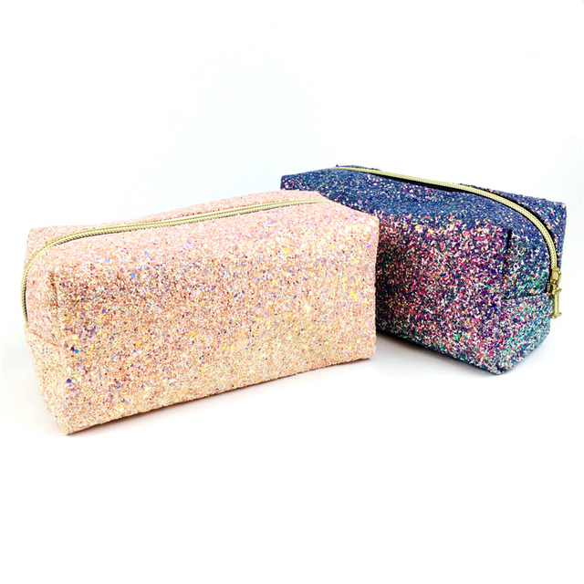 Colorful Glitter Shine Cosmetic Pouch Zipper Handbag