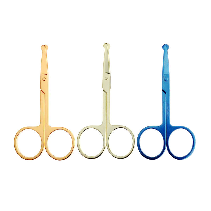 Rounded Tip Eyebrow Nose Hair Scissors