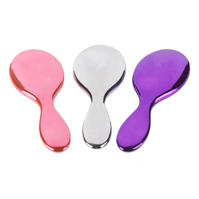 Oval Cute Pink Handheld Mirror