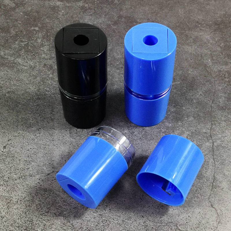 Cylindrical Makeup Pencil Sharpener with Lid