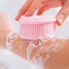 Pink Silicone Body Scrubber for Shower 