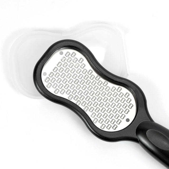 Double sided callus remover foot file with dust collector