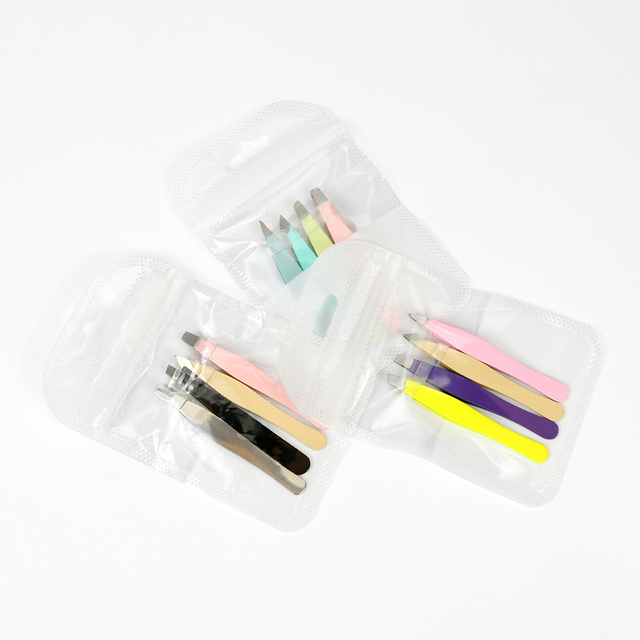 Colorful Metal Stainless Steel Eyebrow Tweezers