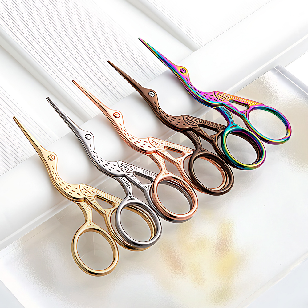 Crane Shaped Retro Beauty Scissors