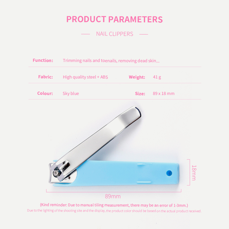 Nail Clipper with Colorful Plastic Covering