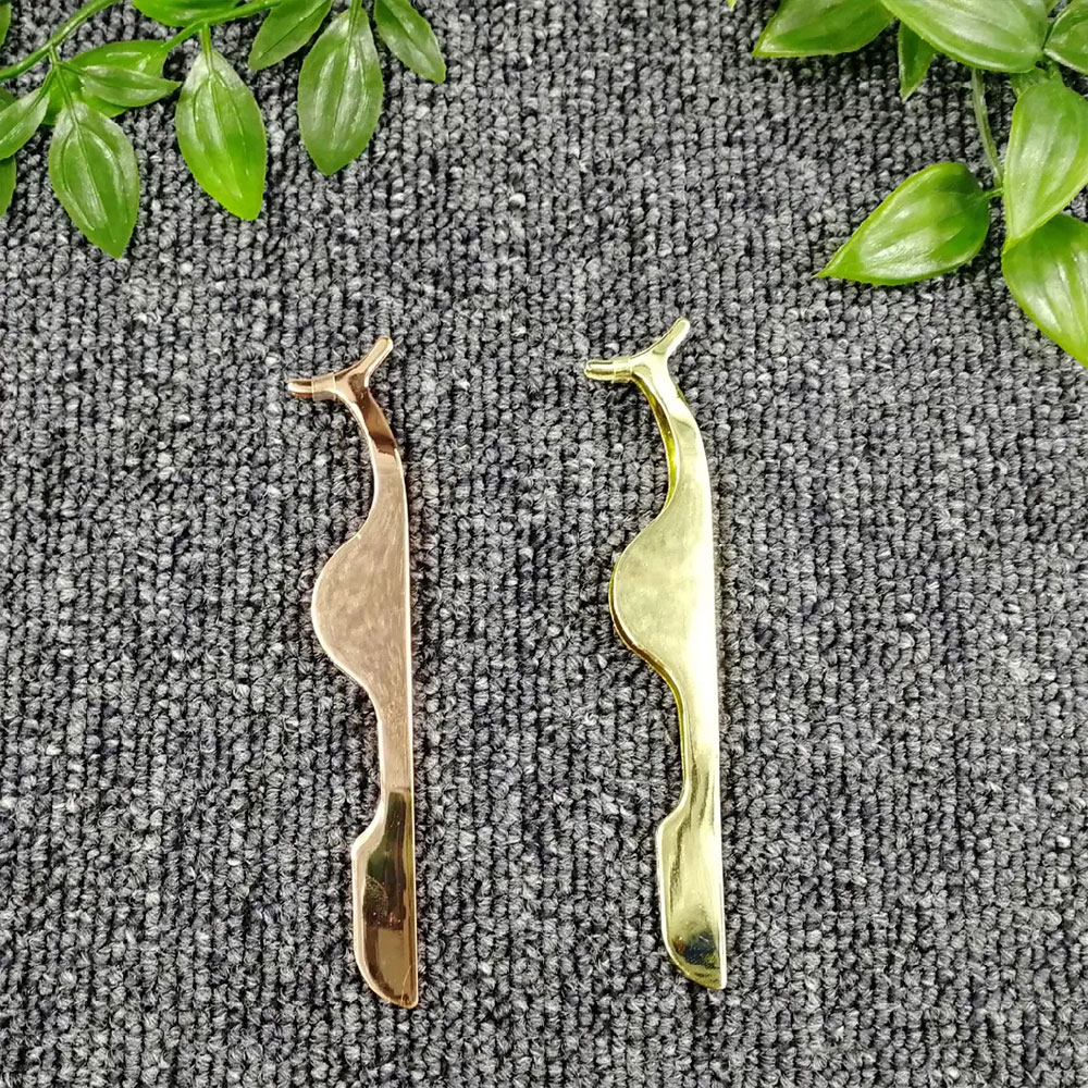 Stainless steel eye lash tweezers lash applicator