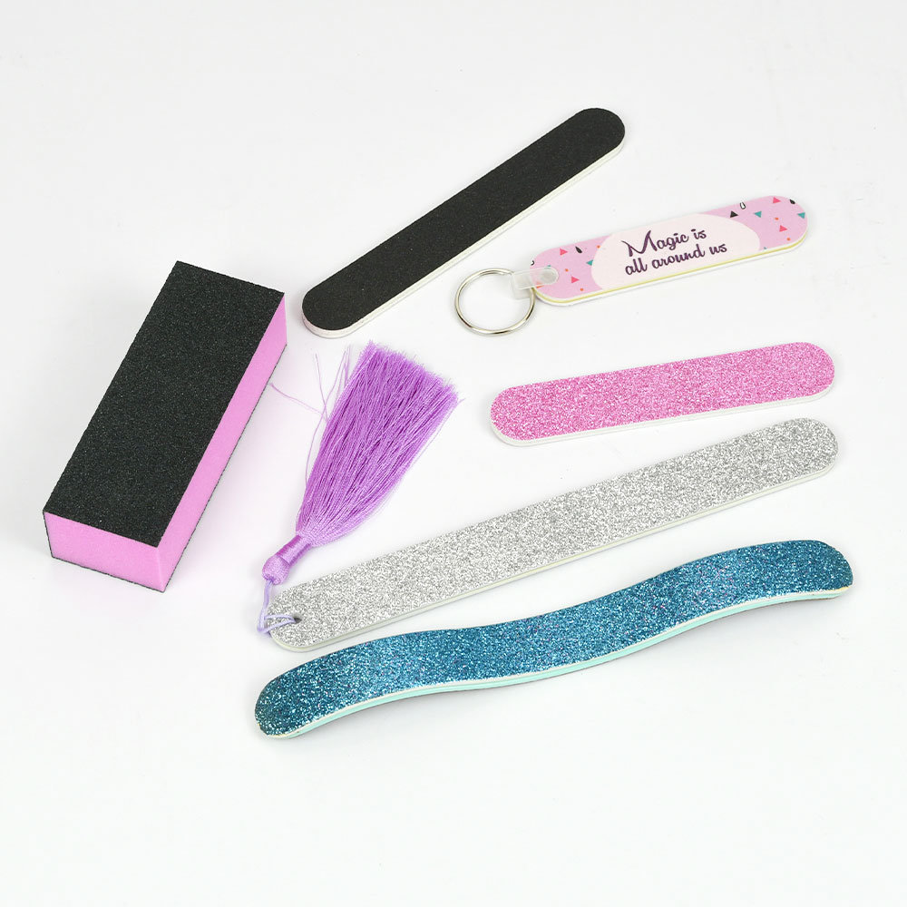 Colorful Shiny Nail File Foot File Nail Buffer Manicure Kit