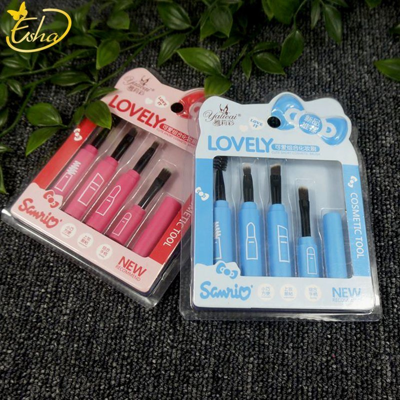 4pcs Premium Cosmetic Brush Foundation Blush