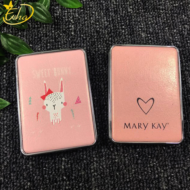 PU Leather Metal Cosmetic Pocket Mirror