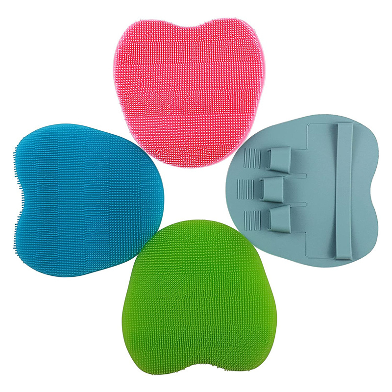 Handheld Silicone Rubber Bath Scrub Cleansing Brush