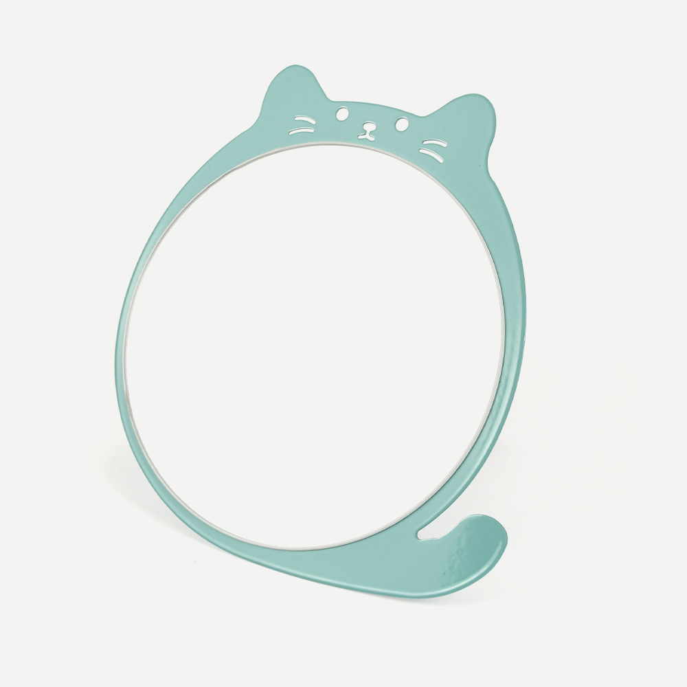 Cute Cat Adjustable Metal Folding Makeup Table Mirror