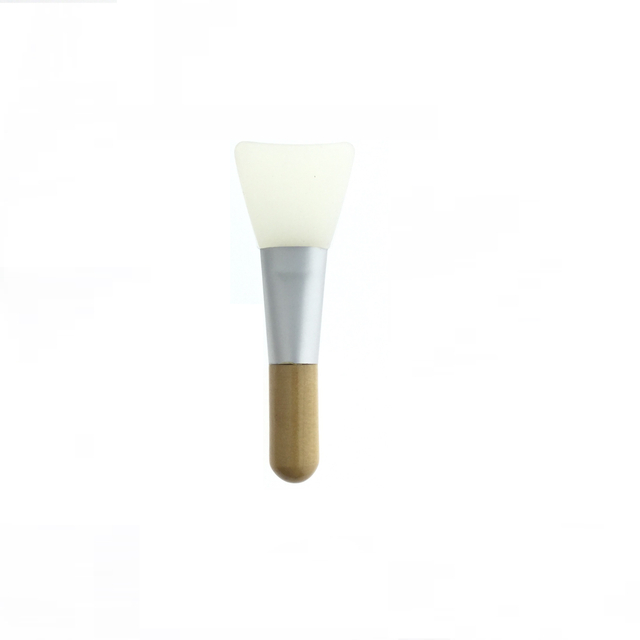 Wooden Handle Portable Silicone Facial Mask Brush