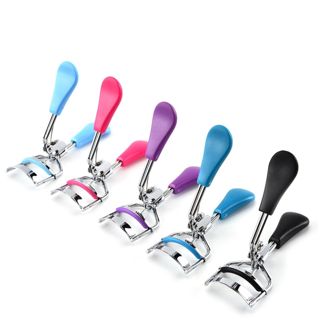 Colorful Plastic Handle Stainless Steel Eyelash Curler