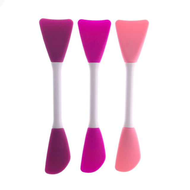 Double Head Silicone Facial Mud Mask Applicator Brush