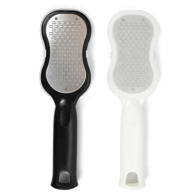 Double sided callus remover foot file with dust collector