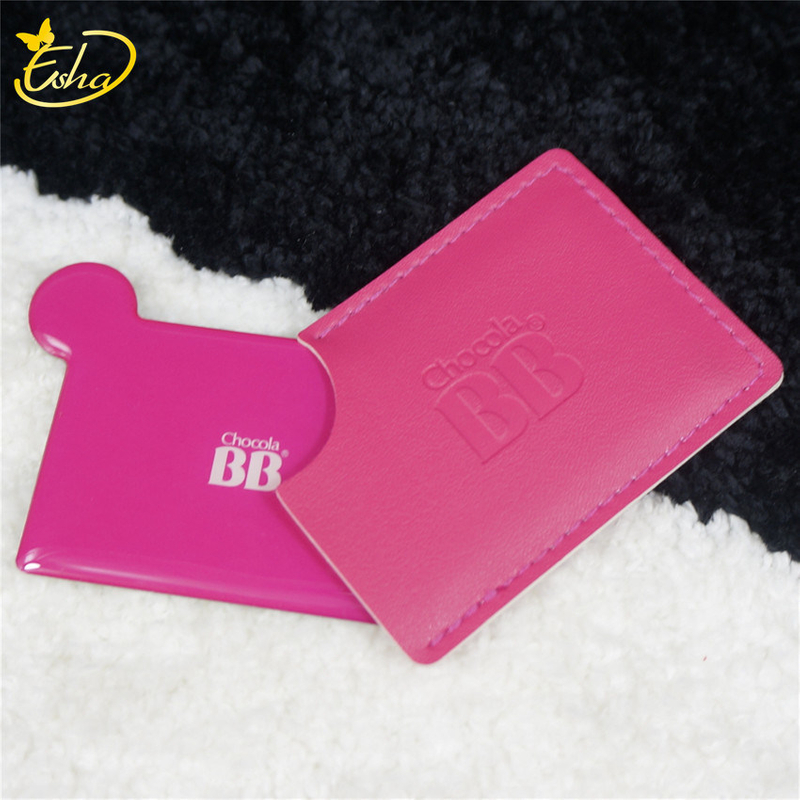 Custom PU Case Stainless Steel Pocket Mirror