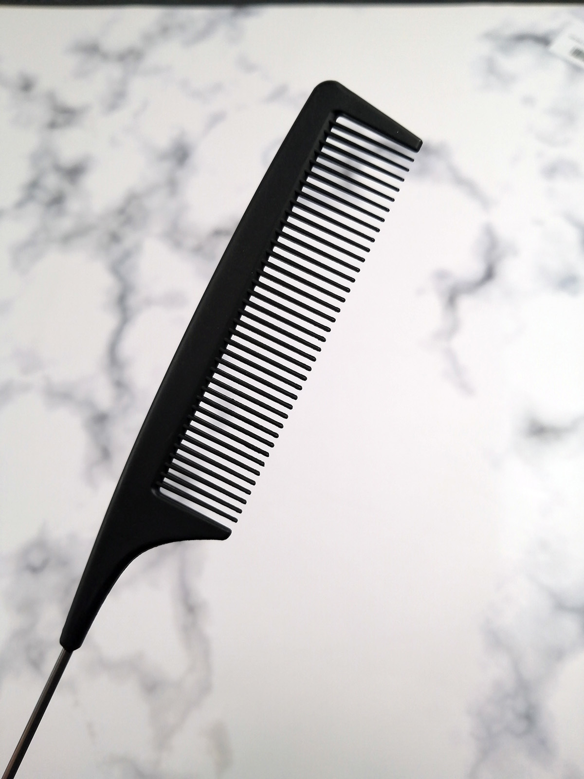 Carbon Fine Tooth Pin Tail Comb Metal Pin Rat Tail Comb
