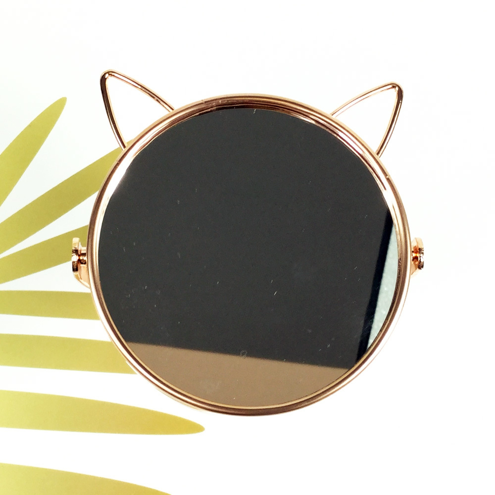 Mini Standing Metal Tabletop Mirror