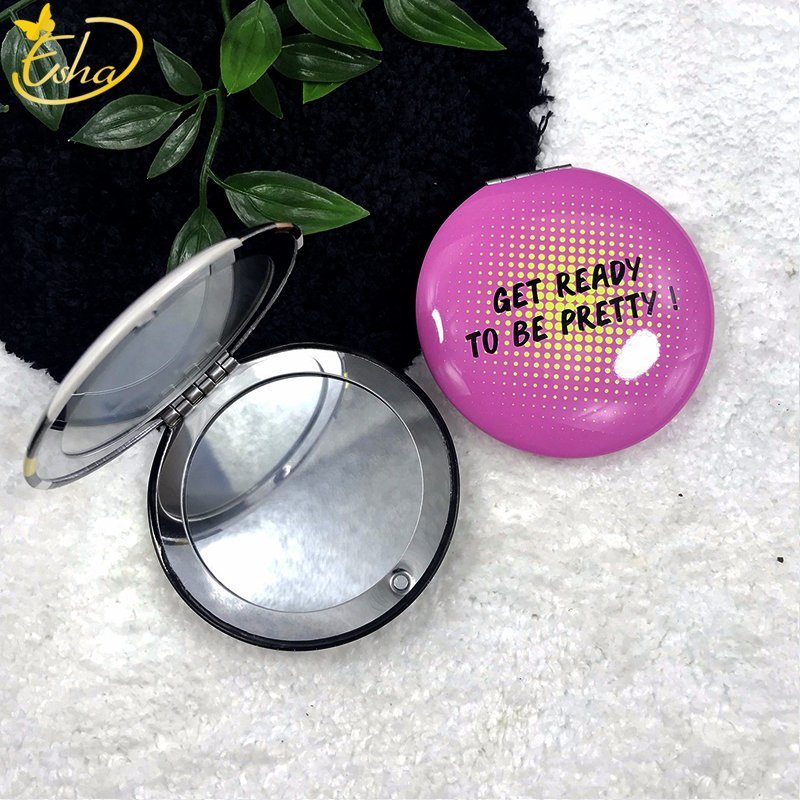 Small Cosmetic Mirror With Metal Case
