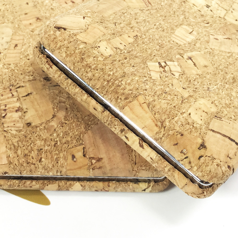 Cork Natural PU Makeup Cosmetic Mirror