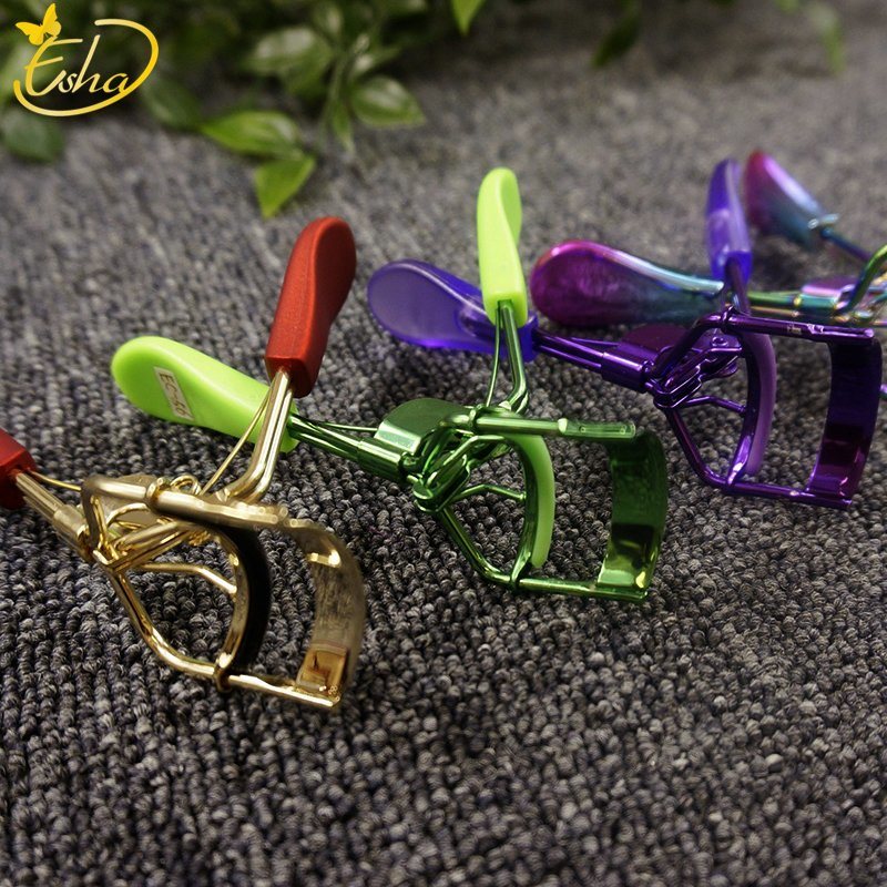 Stainless Steel Portable Plastic Handle Eyelash Curler