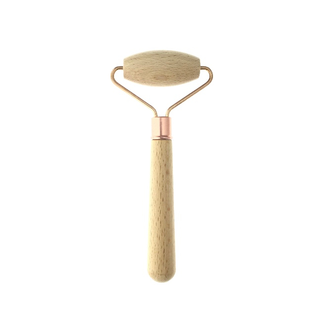 Facial Massager With Wooden Handle 