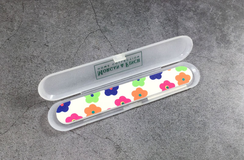 Emery board nail file with case