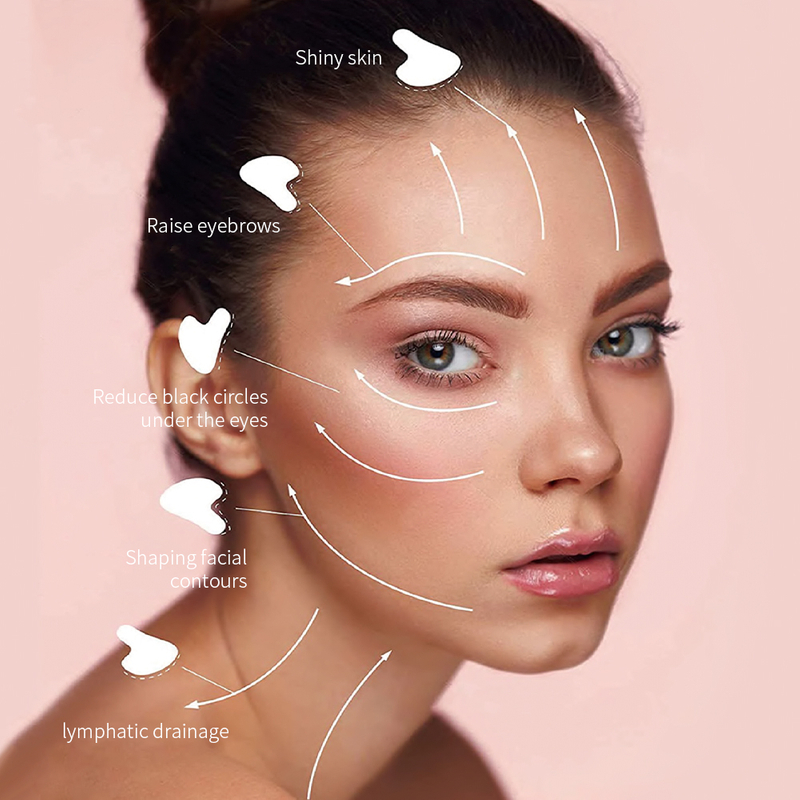 Natural Gua Sha Facial Scraping Massage Tools