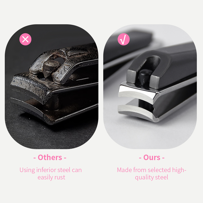 3PCS Stainless Steel Cuticle Nail Clipper Kit