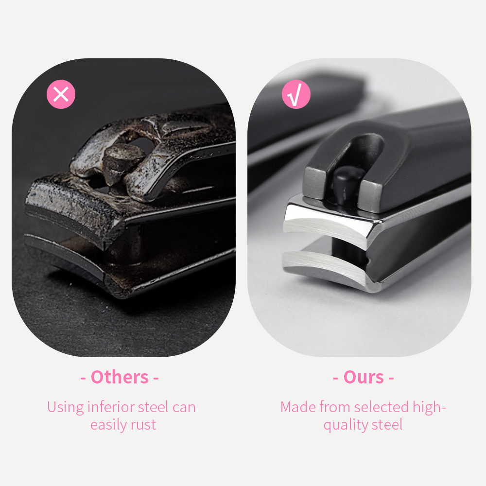 3PCS Stainless Steel Cuticle Nail Clipper Kit