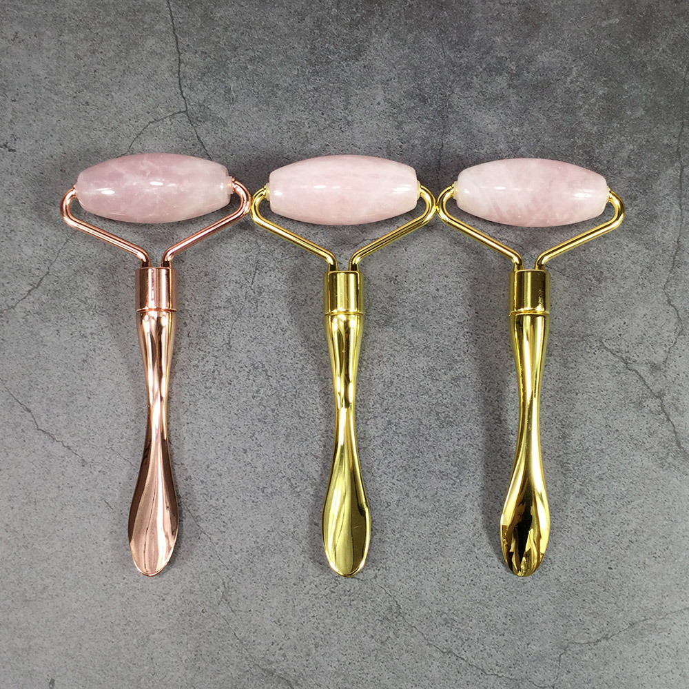 Crystal manual face massager jade stone roller beauty products