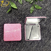 Metal Double-Faced Square Foldable Mini Cosmetic Mirror