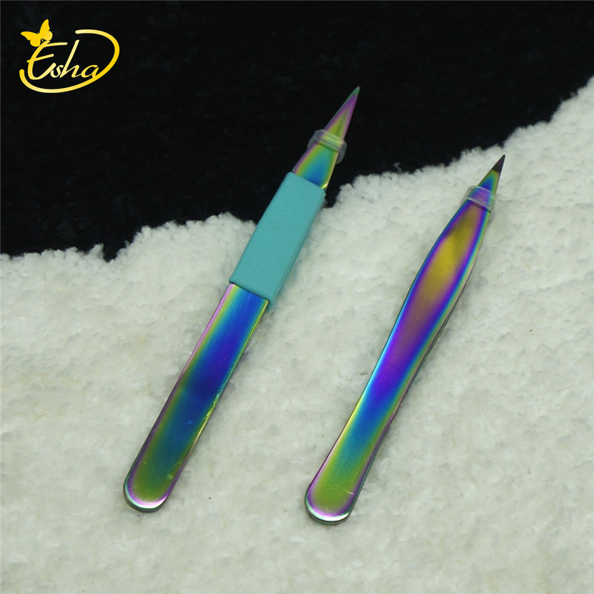Private label professional eyelash extension tweezers