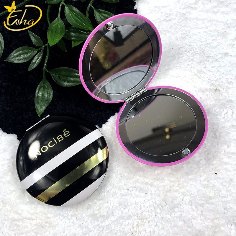 Metal Cosmetic Make up Pocket Pattern Mirror for Customized