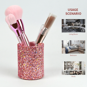 PU Leather Luxurious Makeup Brush Bucket