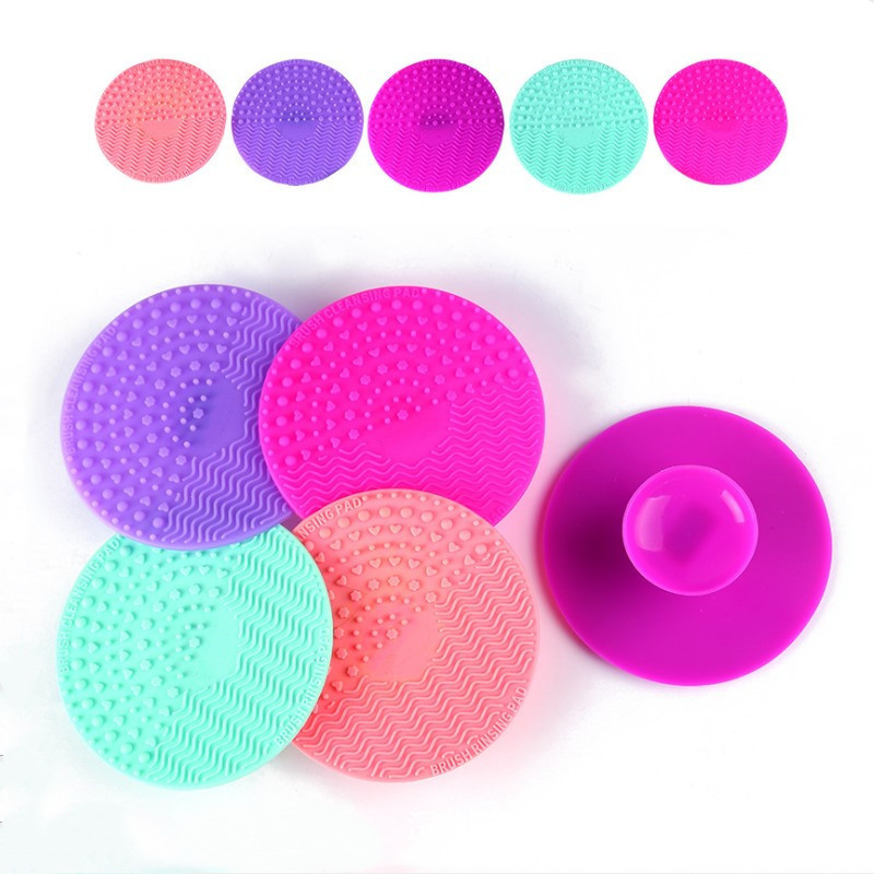 Silicone Makeup Brush Cleaning Mat With Suction Cup