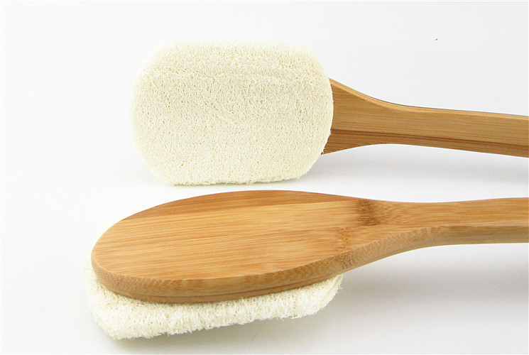 soft loofah body scrubber for shower