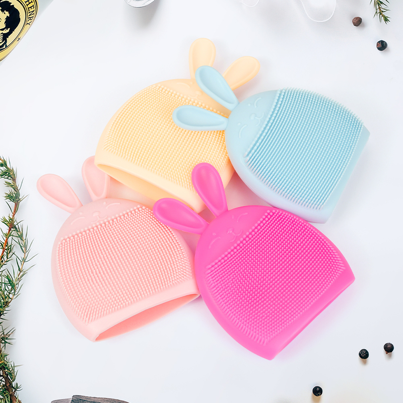 Face scrub exfoliator brush silicone facial cleansing brush