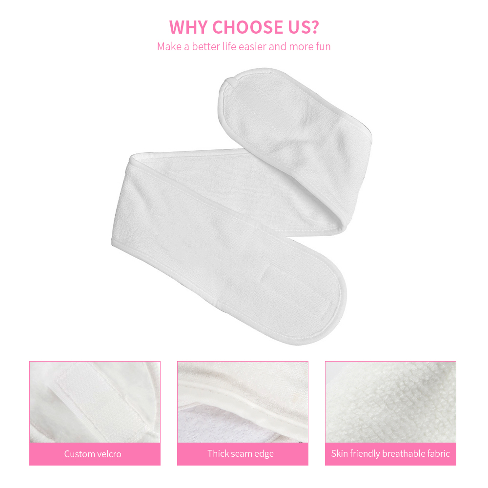 Customise Elastic Makeup Designer Velcro Headbands