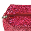 New Square Zipper Glitter Clutch