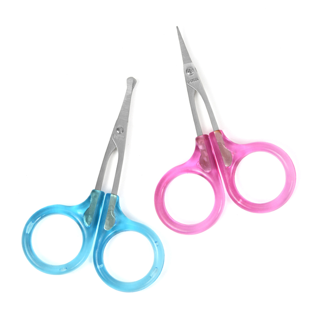 Colorful Plastic Handle Lash Scissors
