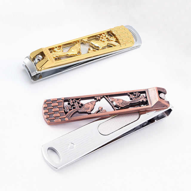 Creative Hollow Gold Pattern Manicure Trimmer