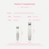 Stainless Steel Hollowed Out Handle Nail Clipper