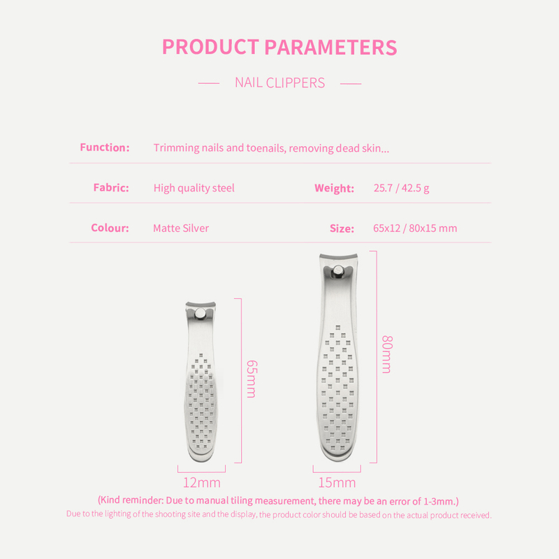 Stainless Steel Hollowed Out Handle Nail Clipper