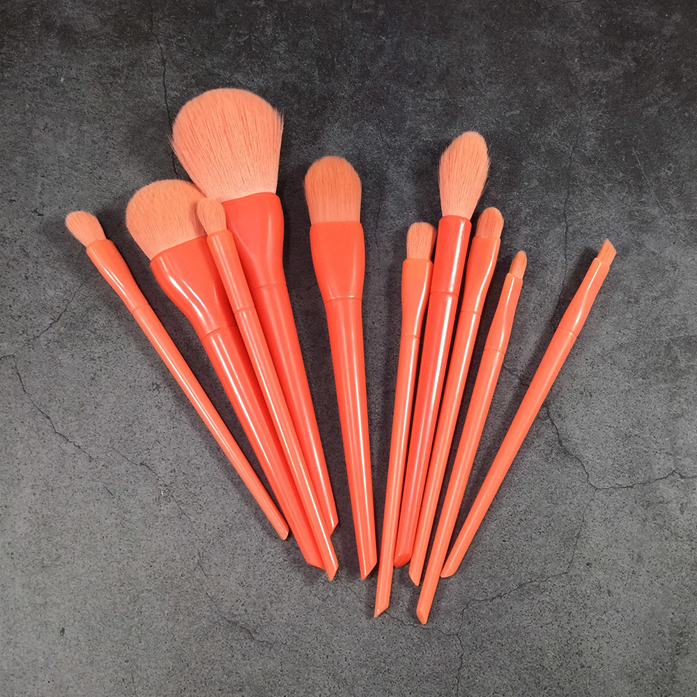 10Pcs Travel Mini Makeup Brush Set With PU Bag Wholesale Make Up Brush