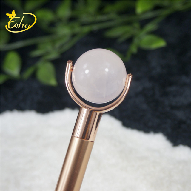 Pink Crystal Jade Roller Massager