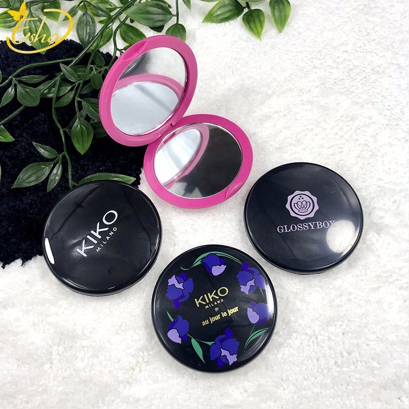 Flower Rose Plastic Cosmetic Make up Pocket Mirror